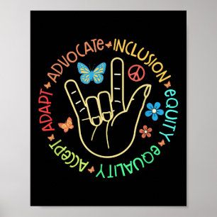 Affiche Sensibilisation sur l'autisme Inclusion S Enseigna