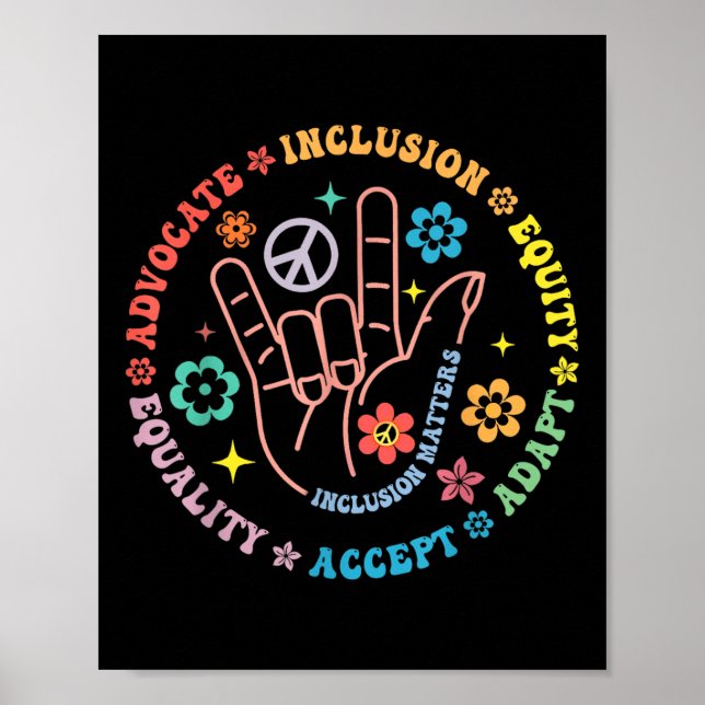 Affiche Sensibilisation sur l'autisme Inclusion S Professe (Devant)