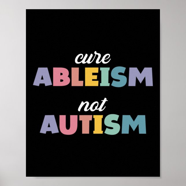 Affiche Sensibilisation sur l'autisme L'Autisme Soutient L (Devant)