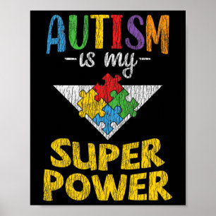 Affiche Sensibilisation sur l'autisme - Ma Superpuissance
