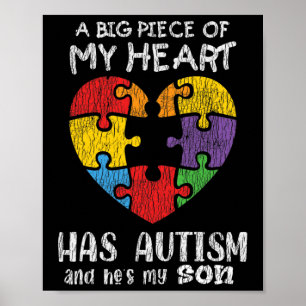 Affiche Sensibilisation sur l'autisme Maman Papa Parents A