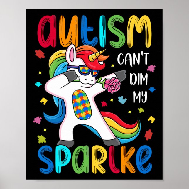 Affiche Sensibilisation sur l'autisme motivationnelle L'au (Devant)