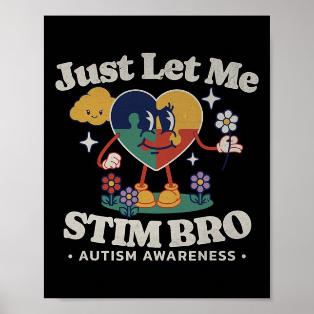 Affiche Sensibilisation sur l'autisme Support Stimming Cut (Devant)