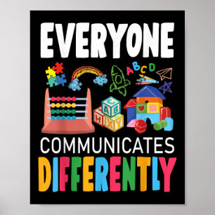 Affiche Sensibilisation sur l'autisme Tout Le Monde Commun