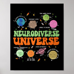 Affiche Sensibilisation sur l'autisme Universe Neurodivers