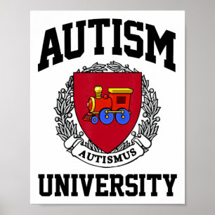 Affiche Sensibilisation sur l'autisme University Puzzle Pi