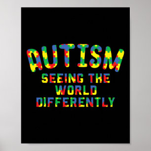 Affiche Sensibilisation sur l'autisme - Voir Le Monde Des