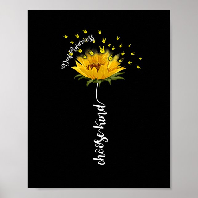 Affiche Sensibilisation Tournesol Choisir Type Jaune Ribbo (Devant)