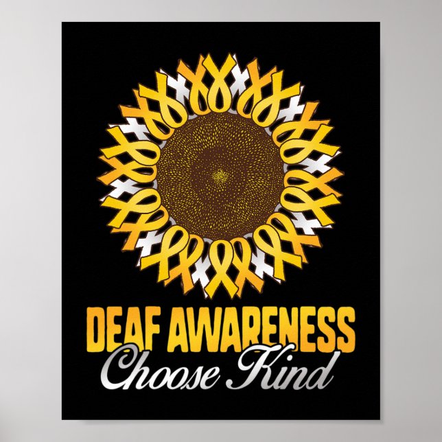 Affiche Sensibilisation Tournesol Choisir Type Jaune Ribbo (Devant)