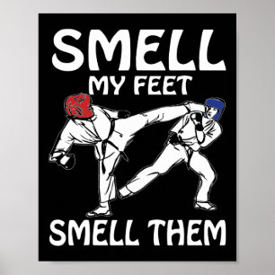 Affiche Sentez Mes Pieds Drôle Karate Sparring