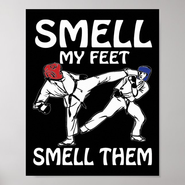 Affiche Sentez Mes Pieds Drôle Karate Sparring (Devant)