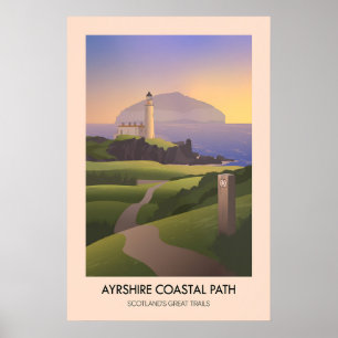 Affiche Sentier côtier de l'Ayrshire parmi les Grandes Tra