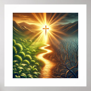 Affiche Sentier de lumière et ombre de l'affiche inspirati