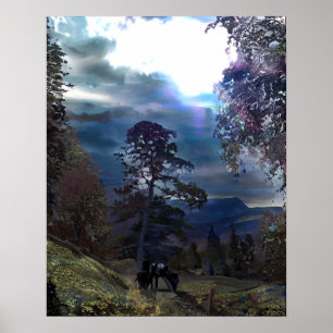 AFFICHE SENTIER DE MONTAGNE