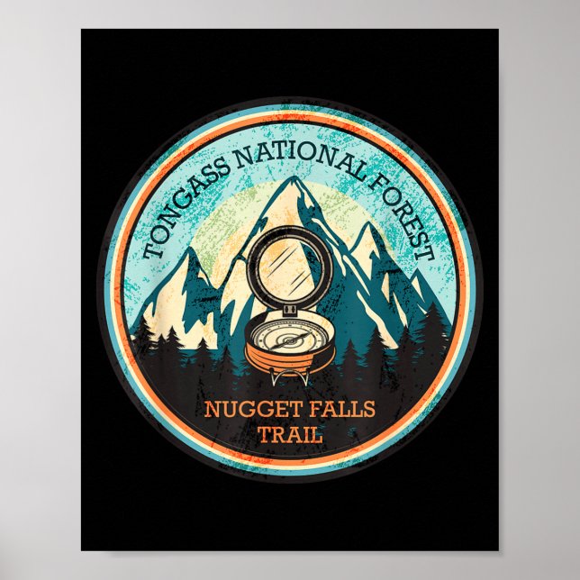 Affiche sentier de Nugget falls en alaska  (Devant)