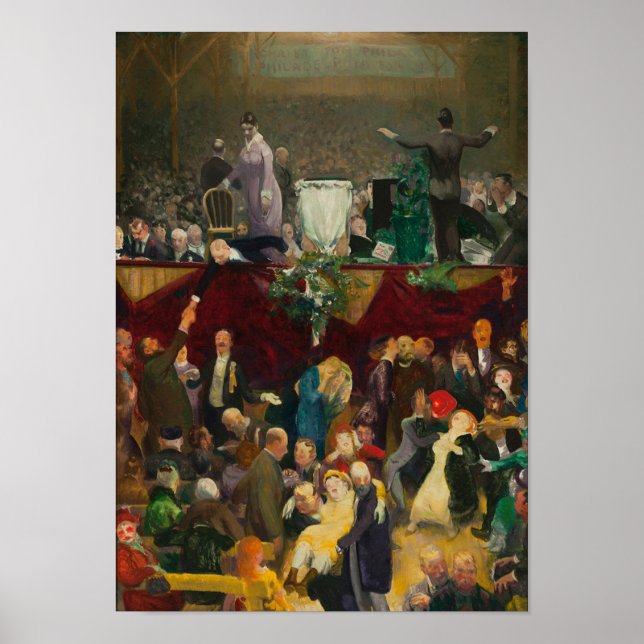 Affiche Sentier de poussière de scie par George Bellows (1 (Devant)