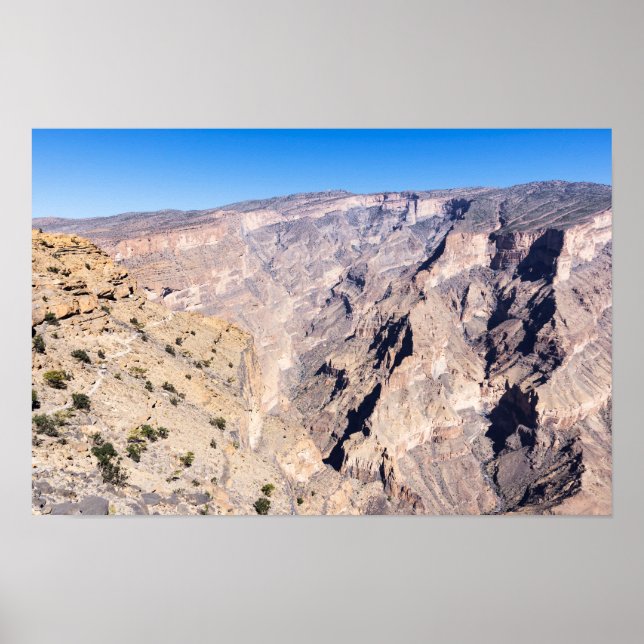 Affiche Sentier de randonnée à Jebel Shams (Devant)