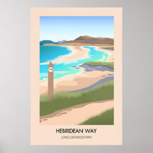 Affiche Sentier de randonnée de grande distance Hebridean