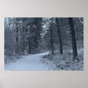 Affiche Sentier de randonnée enneigé 1