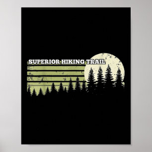 Affiche Sentier de randonnée supérieur extérieur nature fo