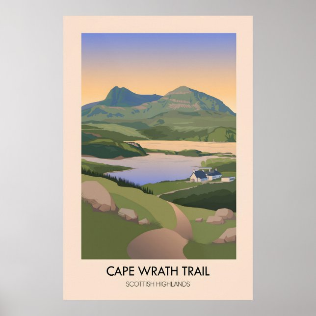 Affiche Sentier de randonnée sur longue distance Cape Wrat (Devant)