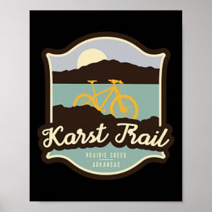 Affiche Sentier karstique - Prairie Creek, Arkansas