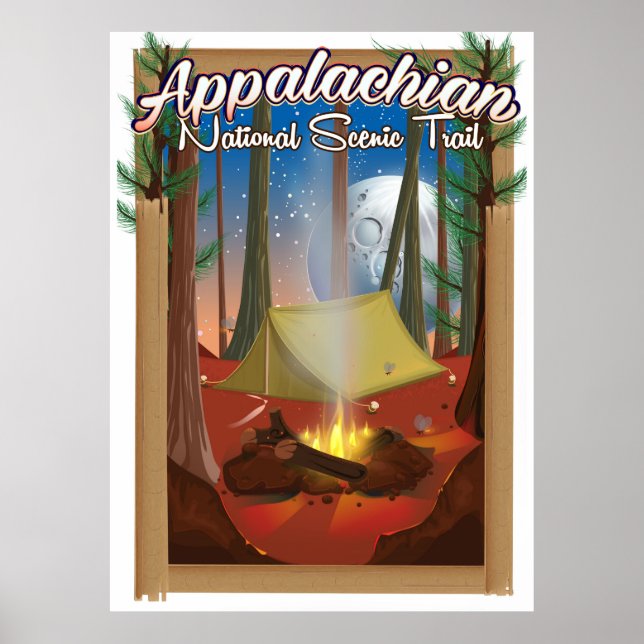 Affiche Sentier national panoramique des Appalaches (Devant)