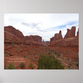 Affiche Sentier Park Avenue, Parc national des Arches
