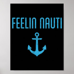Affiche Sentiment coquin capitaine de bateau ponton bateau