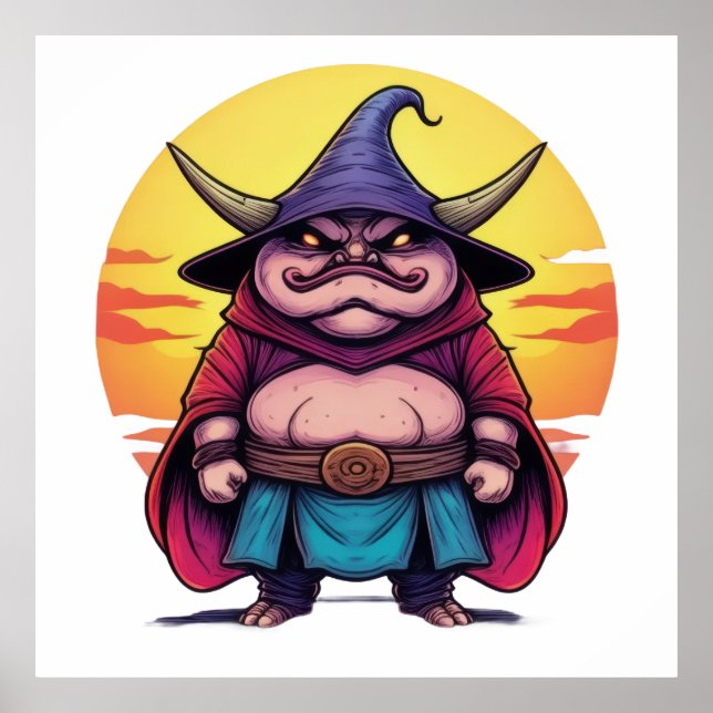 Affiche Sentinelle du coucher de soleil (Devant)