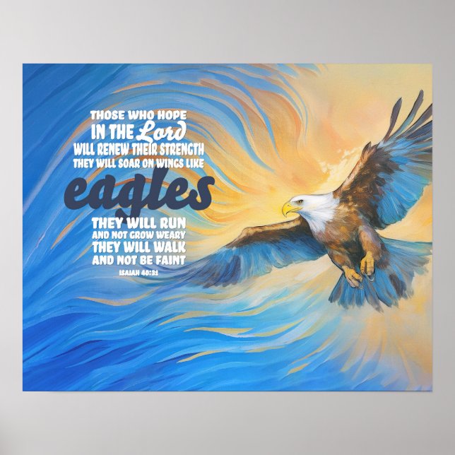 Affiche S'envoler sur des ailes comme les aigles (Devant)