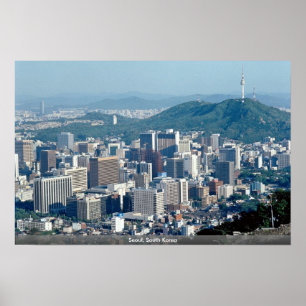 Affiche Séoul, Corée du Sud
