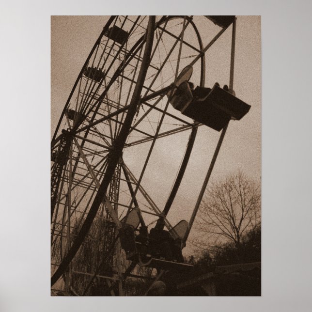 Affiche Sepia Ferris Wheel (Devant)