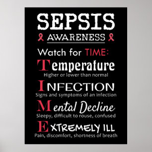 Affiche Sepsis Awareness Watch pour le guide TIME