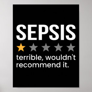 Affiche Sepsis One Star Rating Sepsis Support de sensibili
