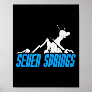 Affiche Sept Sources Ski Snowboard France Resort Di