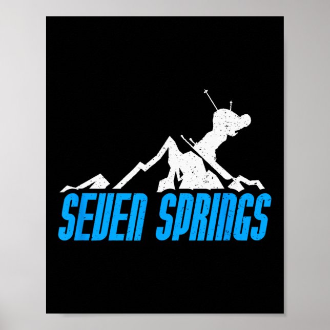 Affiche Sept Sources Ski Snowboard France Resort Di (Devant)