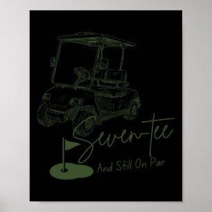 Affiche Sept Tee Toujours Sur Par 70E Anniversaire Golf L
