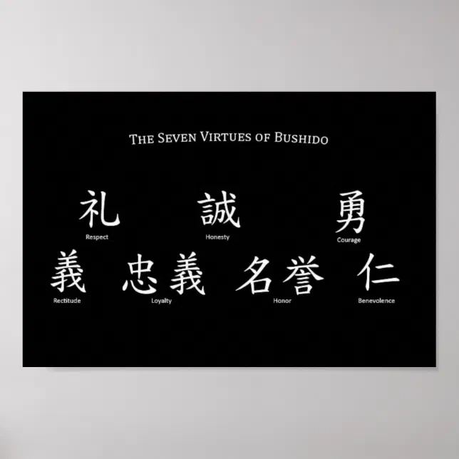 Sweat à Capuche « 7 Vertus Du Bushido » – Style Kendo Japonais, Cadeau Pour Passionnés