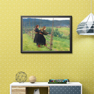 Affiche Septembre Erik Werenskiold Art Norvège