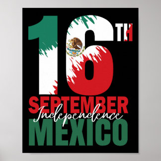 Affiche Septembre Fête de l'Indépendance Mexicaine Chemise