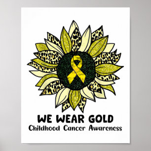 Affiche Septembre Nous Portons Le Tournesol Doré Enfance C