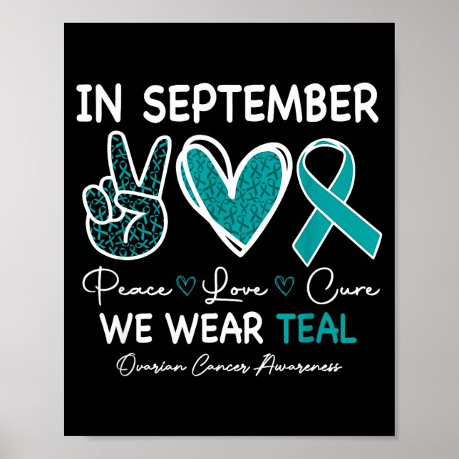 Affiche Septembre, nous portons le vert de cobalt pour la  (Devant)