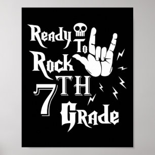 Affiche Septième Année Prêt À Rock 2E Année Retour À Scho