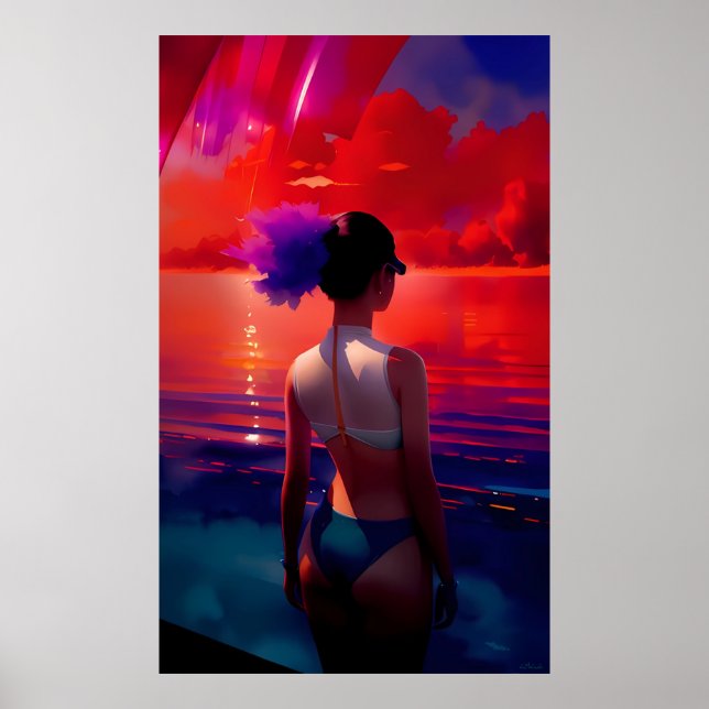 Affiche Séquence de plage de rêve (Devant)
