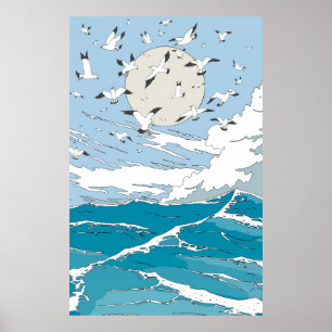 Affiche Séquestre Vintage japonais