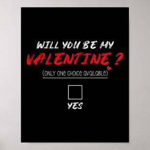 Affiche Seras-Tu Ma Chemise De La Saint-Valentin