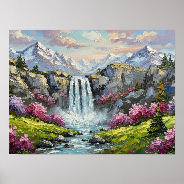 Affiche Sérénade de cascade alpine (Devant)