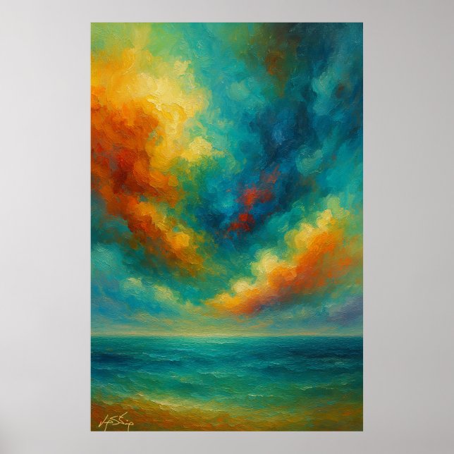 Affiche Sérénade de la tempête Abstrait (Devant)