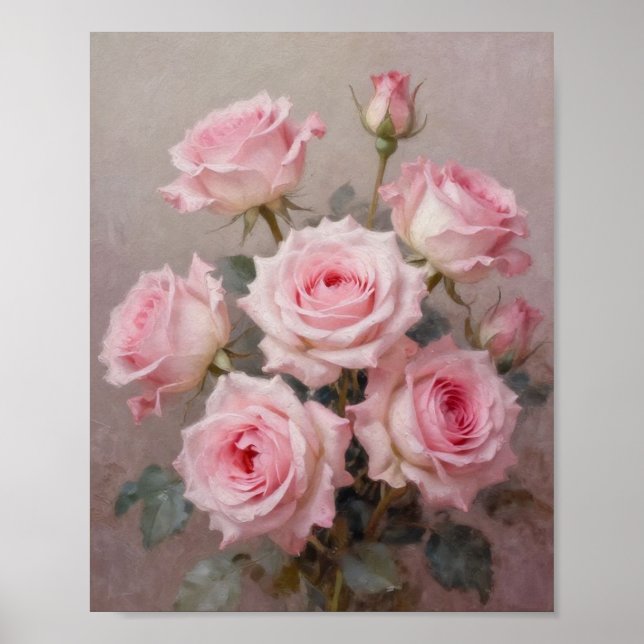 Affiche Sérénade des Pétales Douces : Une Nature Morte Cla (Devant)